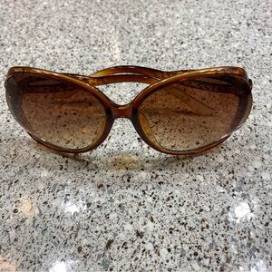 Princess Large Round Oval Shape Shades metal side bow Polarized